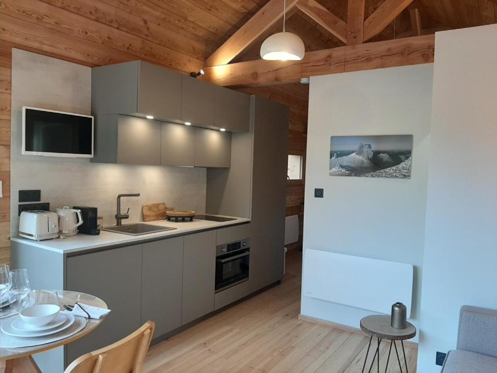 Petit Chalet Neuf Independant 2 Pers "La Cabane De Jean " Briançon Kültér fotó