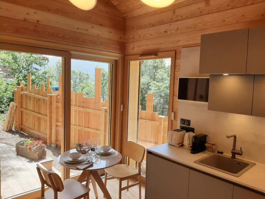Petit Chalet Neuf Independant 2 Pers "La Cabane De Jean " Briançon Kültér fotó