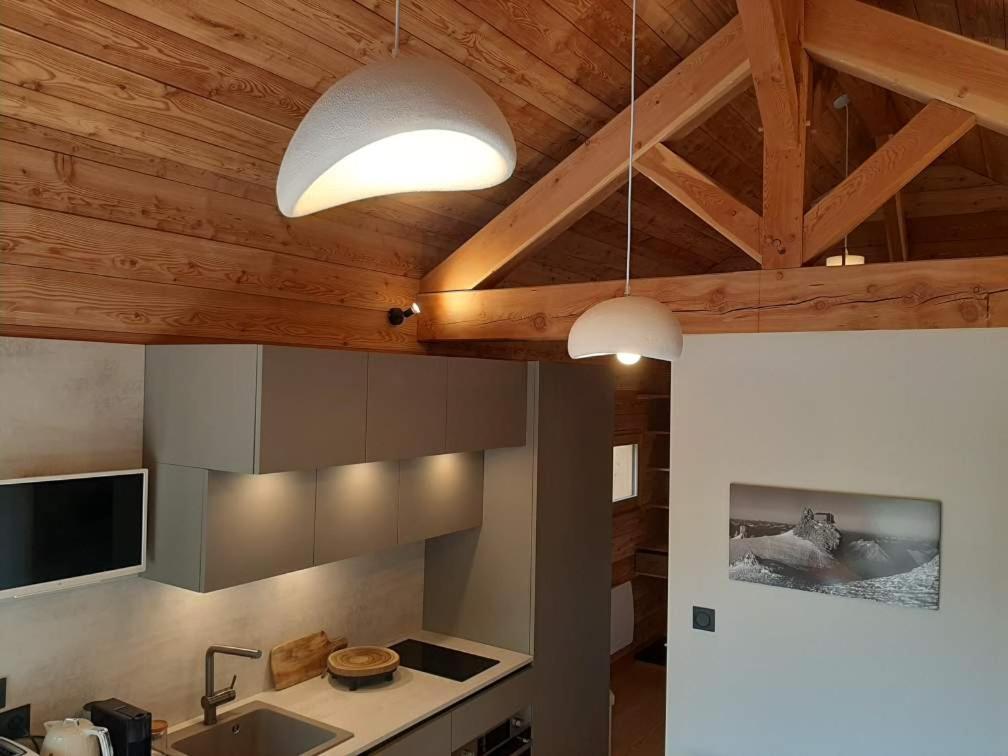 Petit Chalet Neuf Independant 2 Pers "La Cabane De Jean " Briançon Kültér fotó
